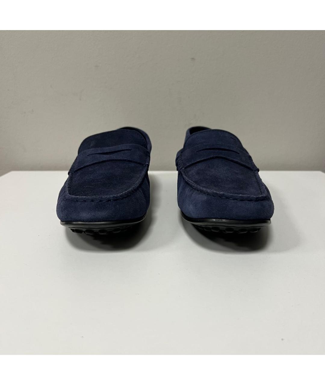 TOD'S Темно-синие лоферы, фото 3