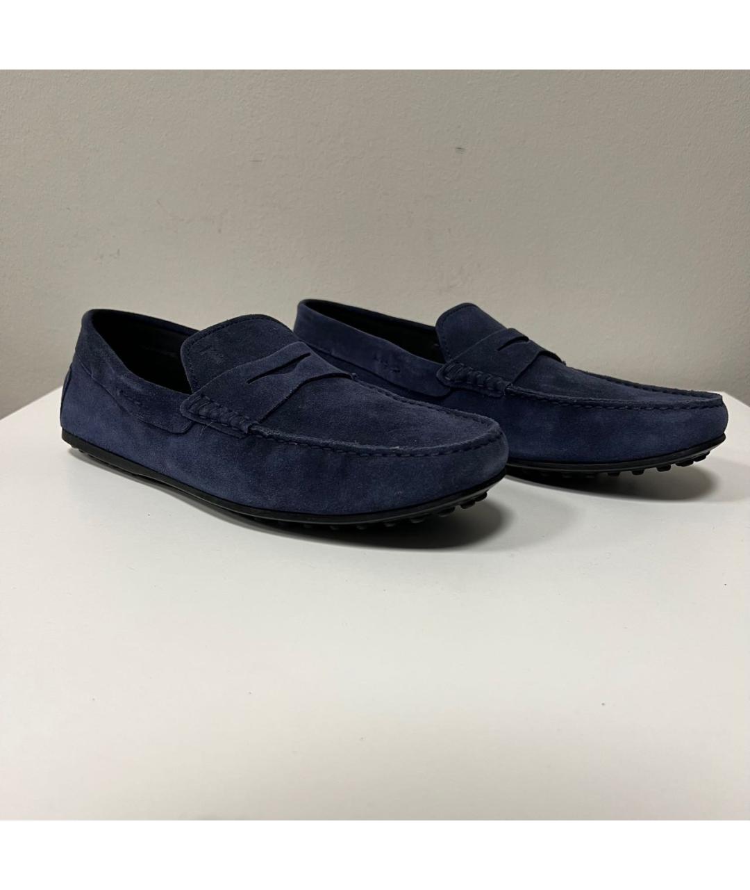 TOD'S Темно-синие лоферы, фото 2