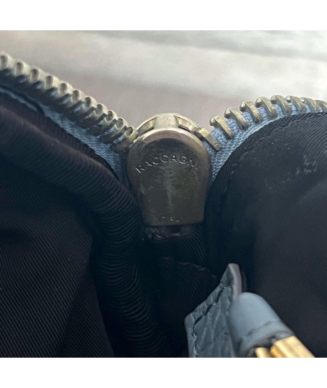 ALEXANDER WANG Голубая кожаная сумка с короткими ручками, фото 3