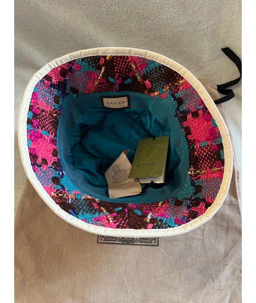 GUCCI Мульти шерстяная панама, фото 6