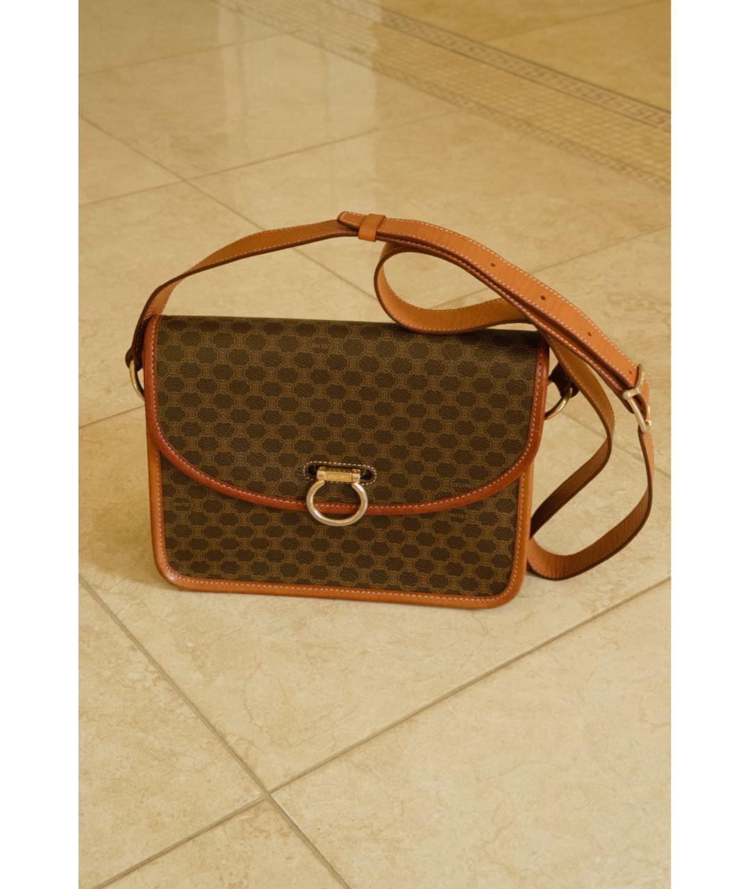 CELINE Коричневая сумка через плечо, фото 7
