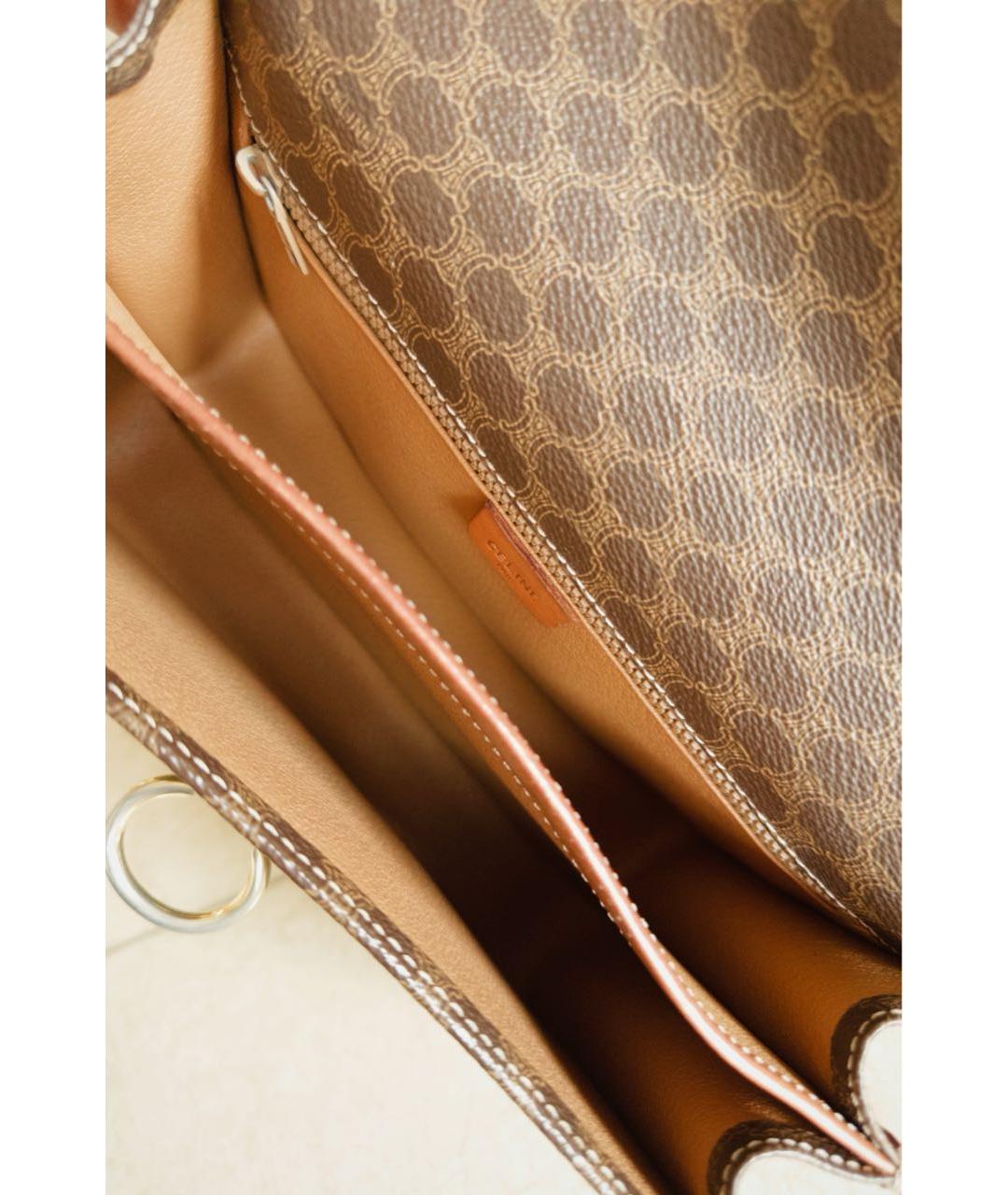 CELINE Коричневая сумка через плечо, фото 3