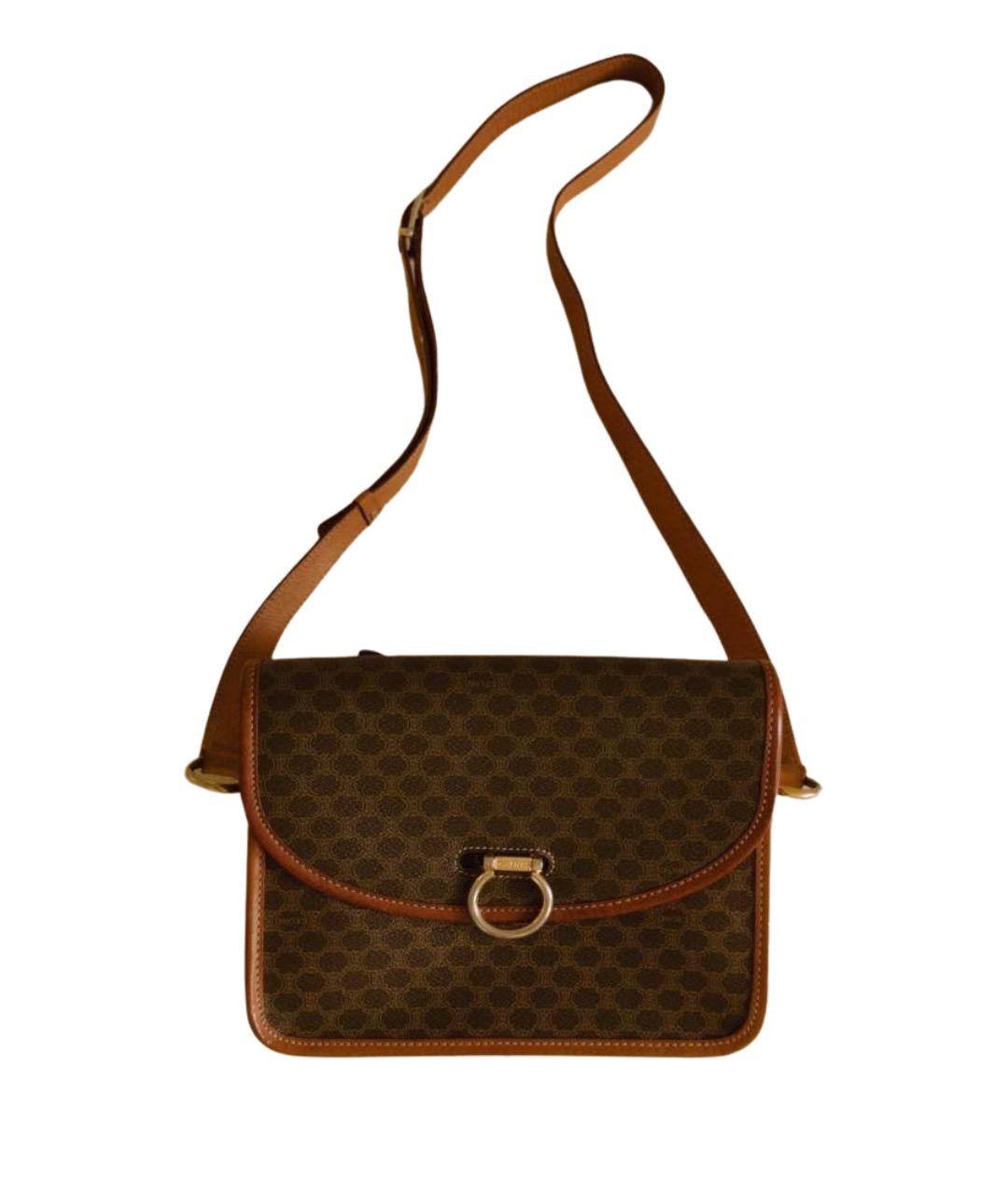 CELINE Коричневая сумка через плечо, фото 1