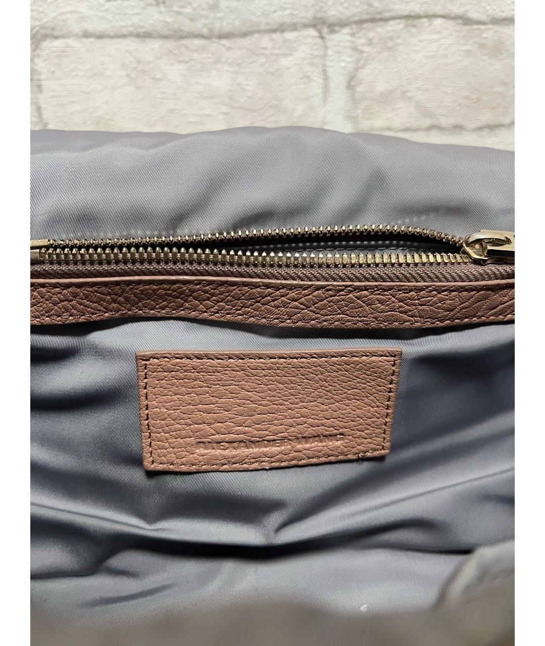 ALEXANDER WANG Коричневая кожаная сумка с короткими ручками, фото 5