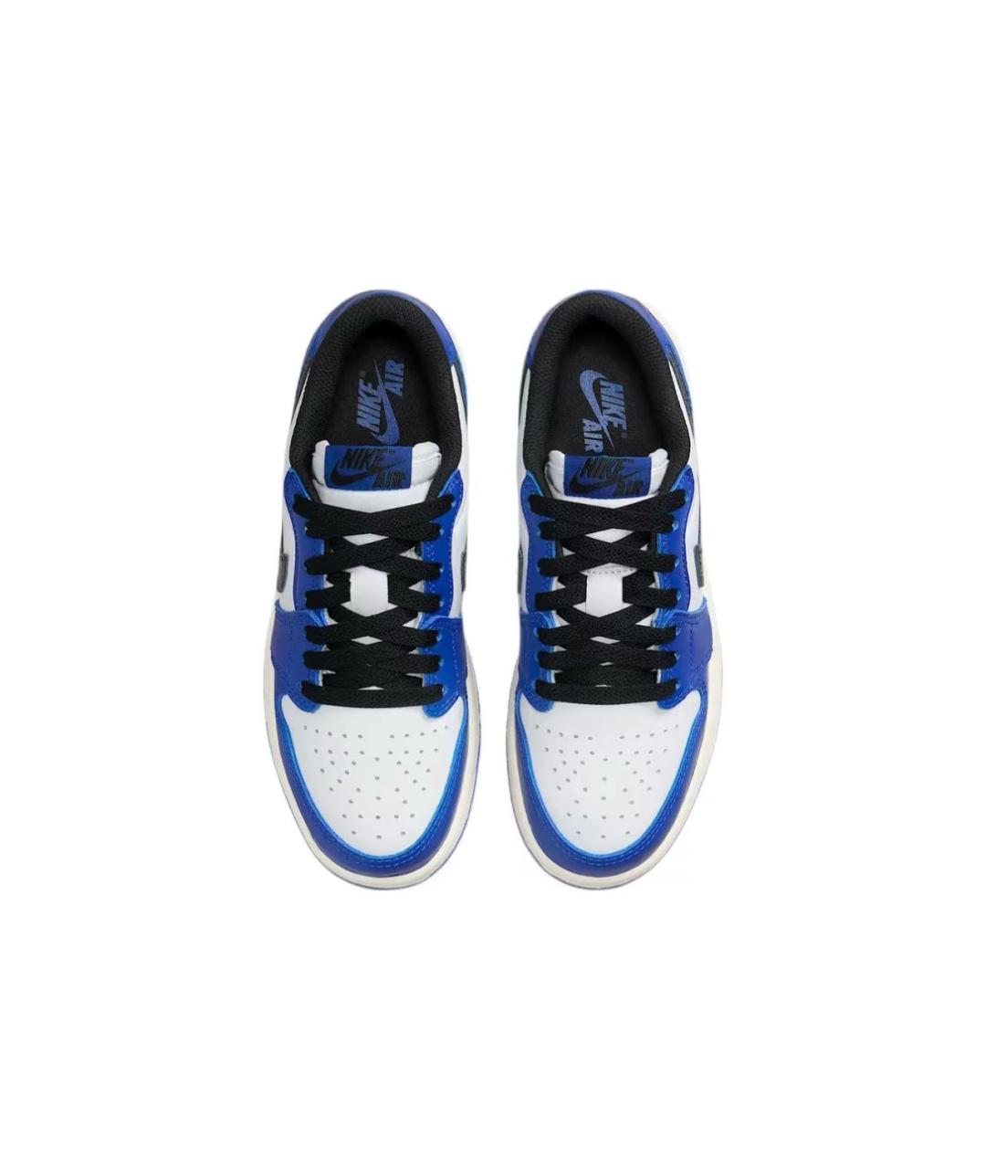 JORDAN Синие кожаные кеды, фото 3