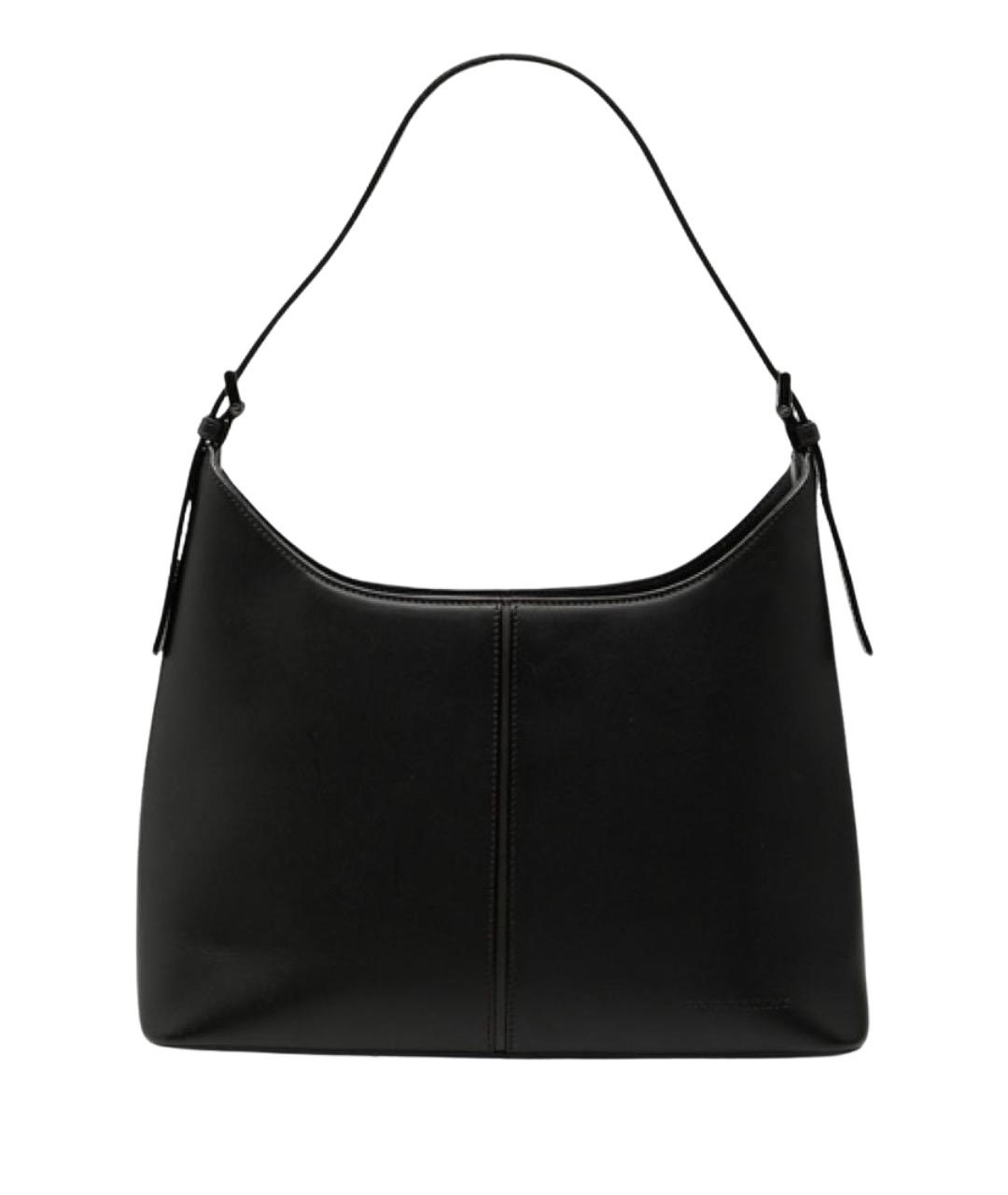 BURBERRY Черная кожаная сумка тоут, фото 1