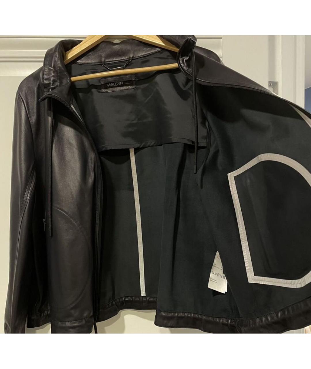 BLUEMARBLE Антрацитовая кожаная куртка, фото 3