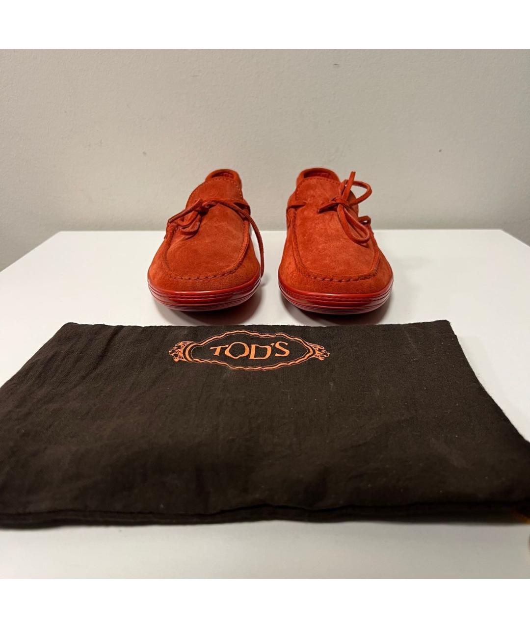 TOD'S Оранжевое лоферы, фото 3