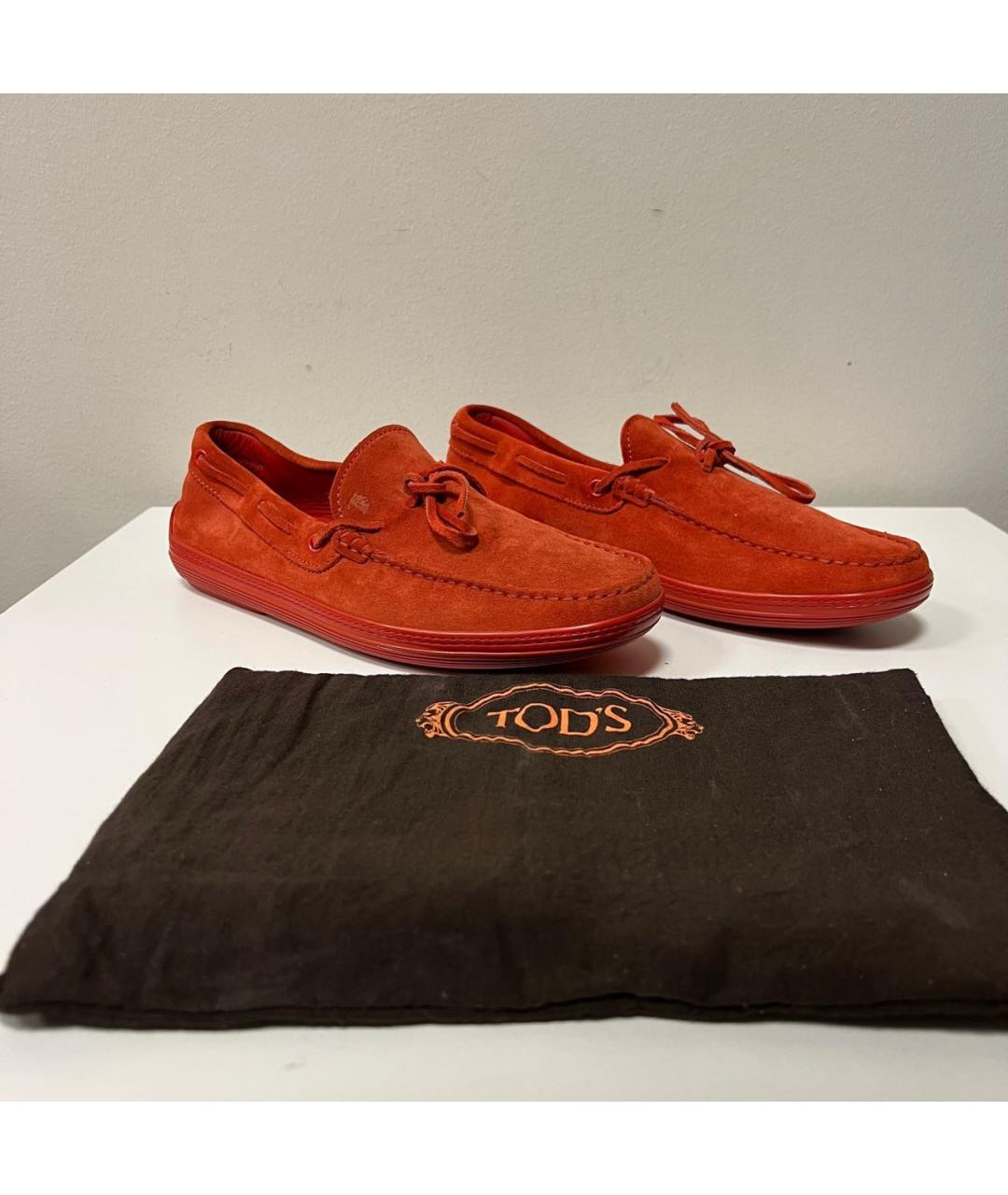 TOD'S Оранжевое лоферы, фото 2