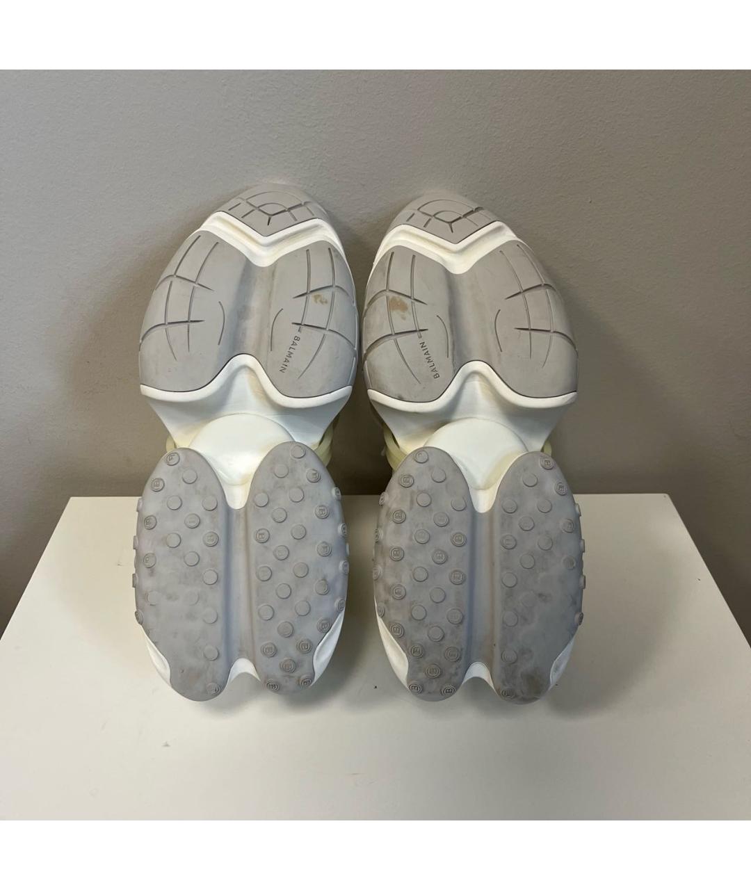 BALMAIN Белые низкие кроссовки / кеды, фото 5