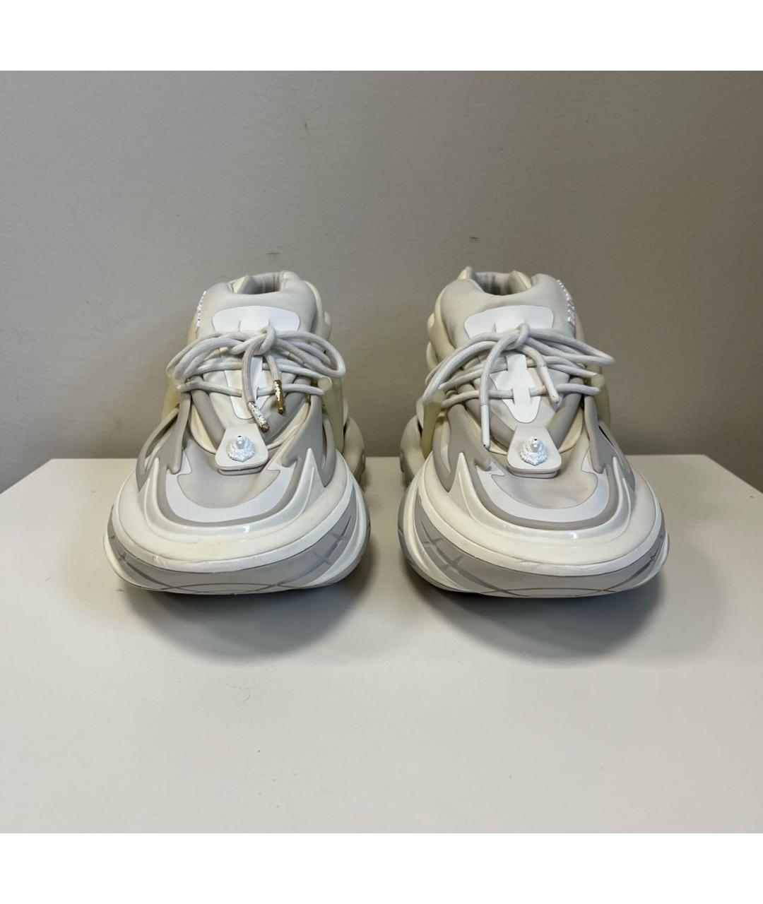 BALMAIN Белые низкие кроссовки / кеды, фото 3