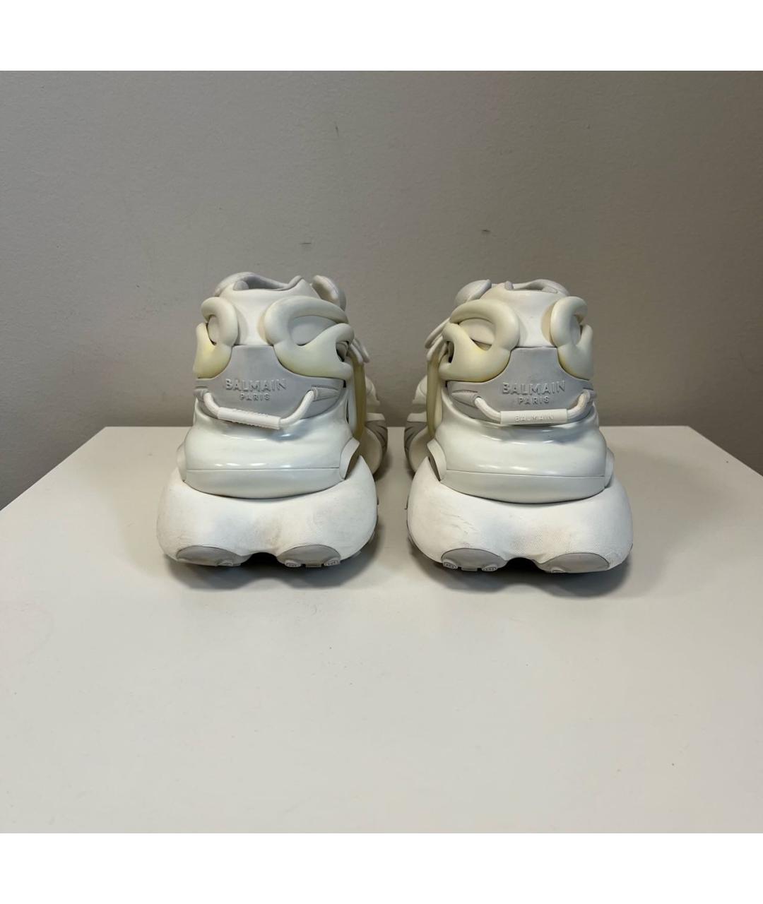 BALMAIN Белые низкие кроссовки / кеды, фото 4