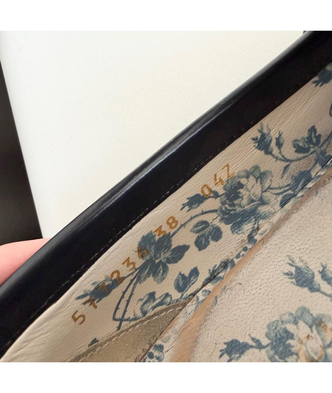 GUCCI Черные кожаные лоферы, фото 8