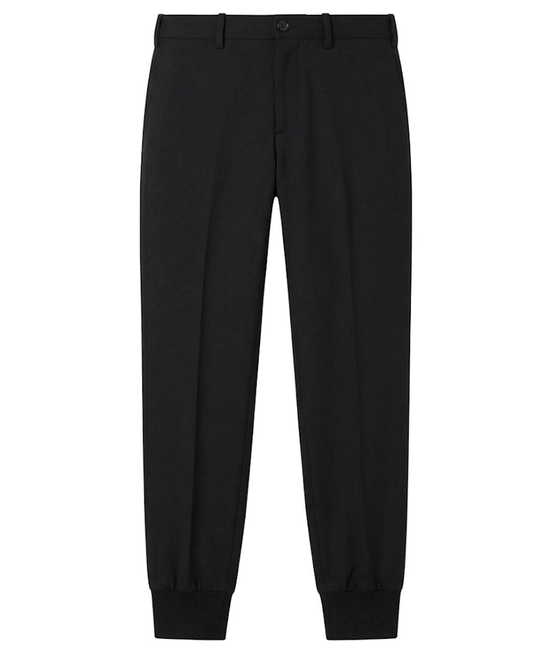 NEIL BARRETT Черные шерстяные брюки чинос, фото 1