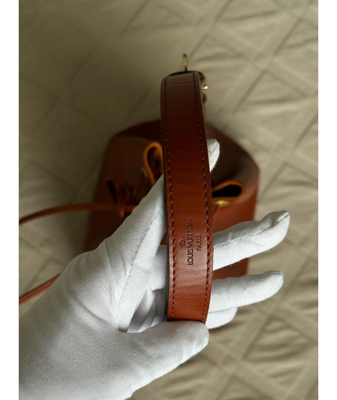 LOUIS VUITTON Красная кожаная сумка через плечо, фото 6