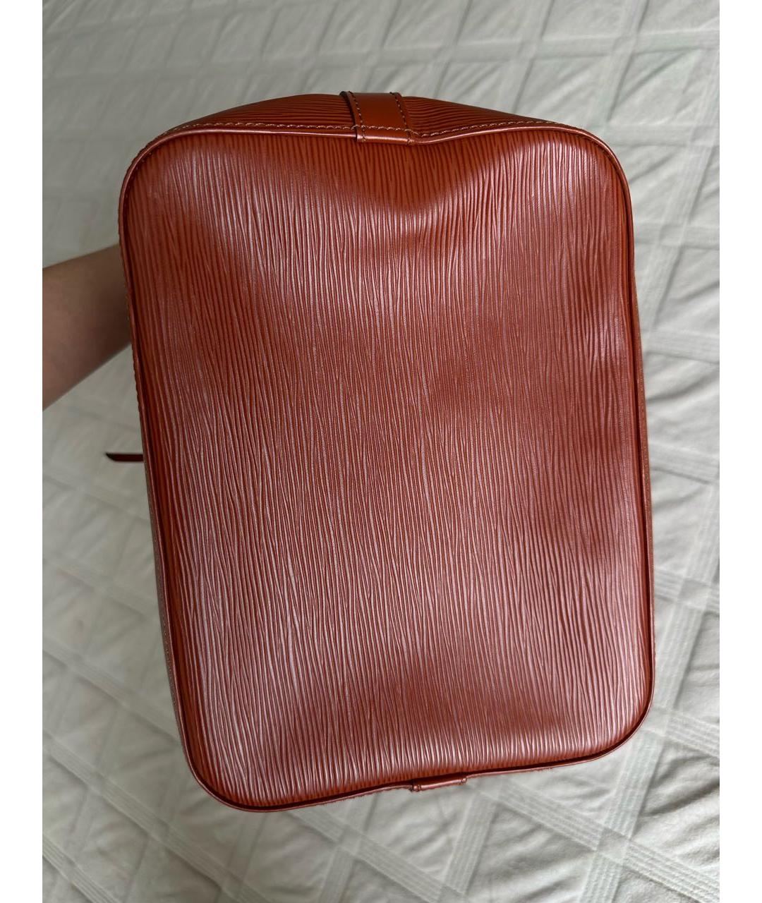 LOUIS VUITTON Красная кожаная сумка через плечо, фото 7