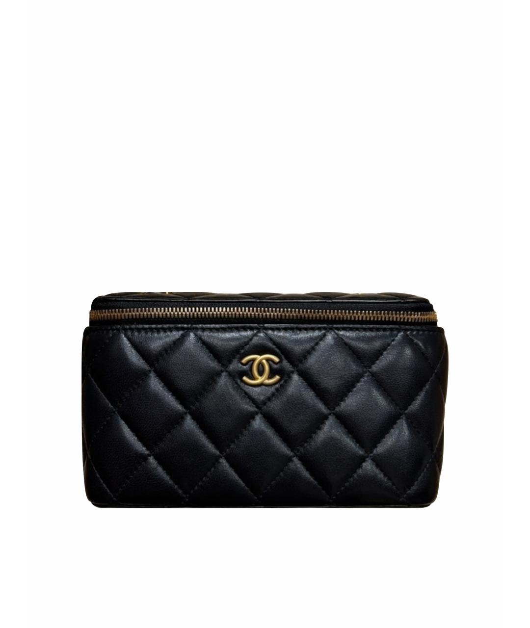 CHANEL Черная кожаная сумка через плечо, фото 1