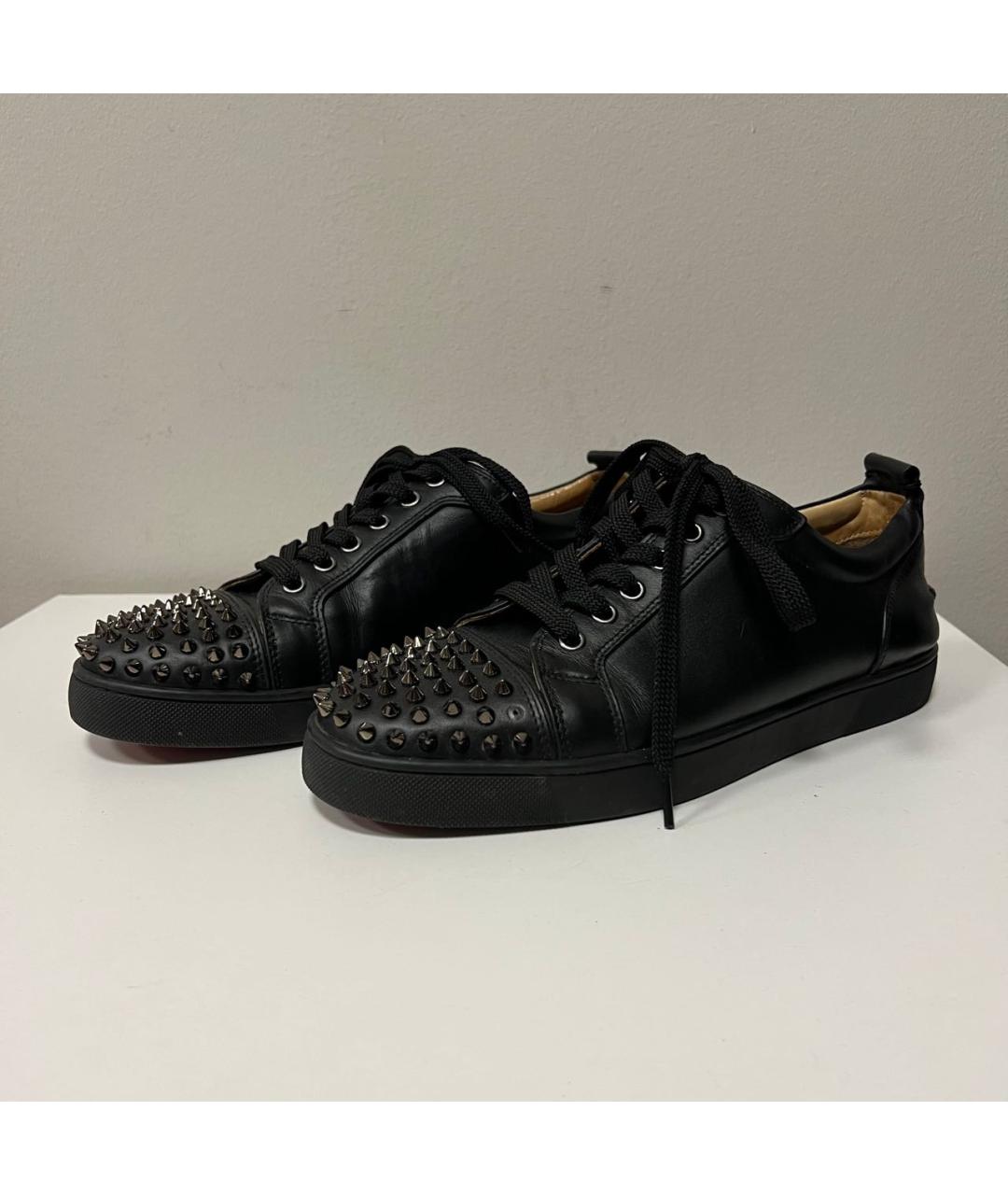 CHRISTIAN LOUBOUTIN Черные низкие кроссовки / кеды, фото 6