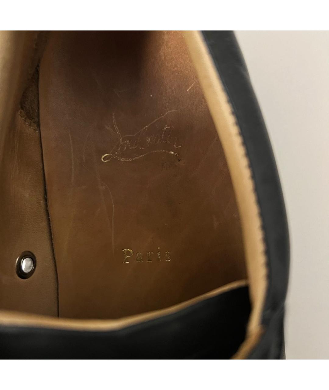 CHRISTIAN LOUBOUTIN Черные низкие кроссовки / кеды, фото 5