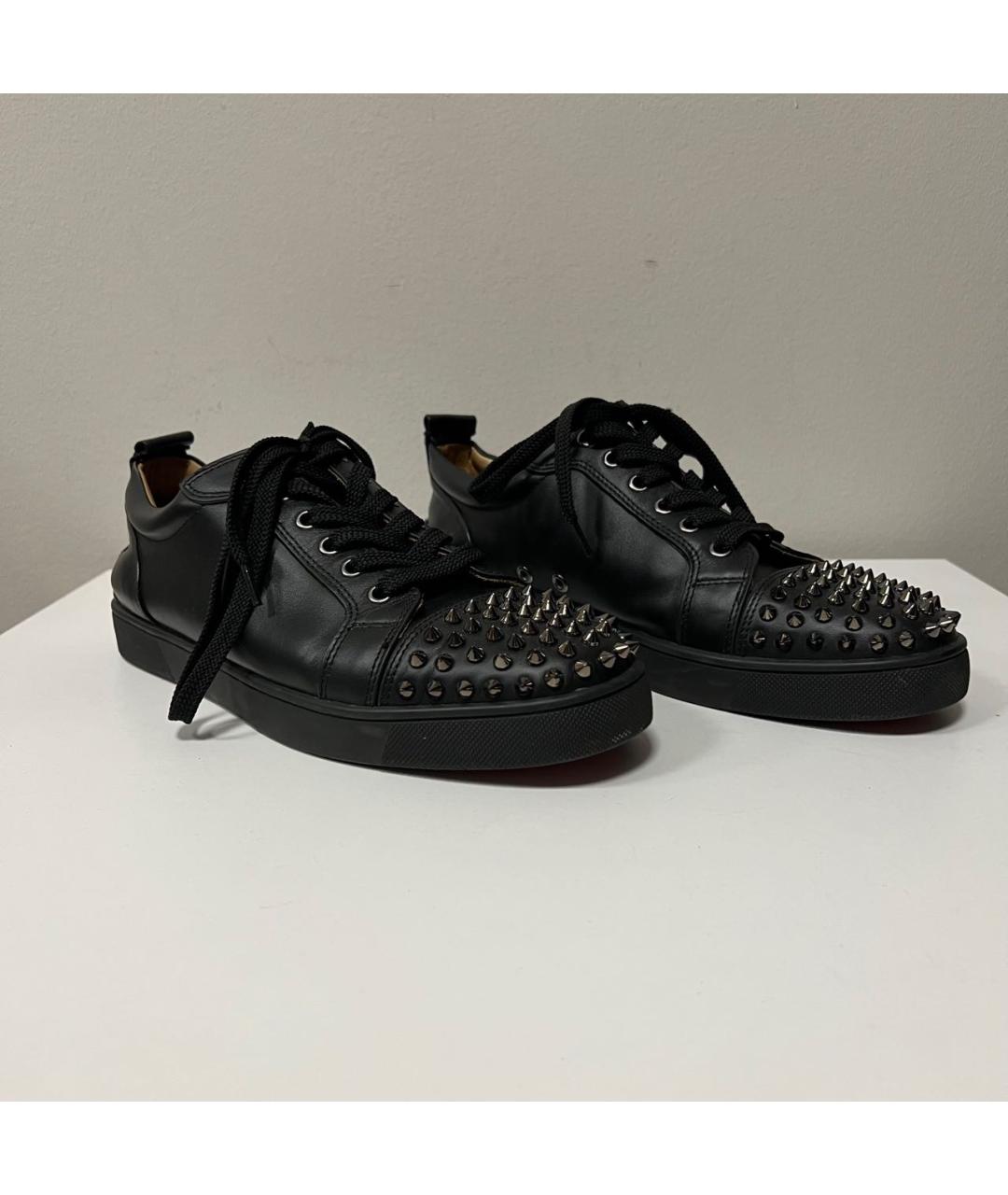 CHRISTIAN LOUBOUTIN Черные низкие кроссовки / кеды, фото 2