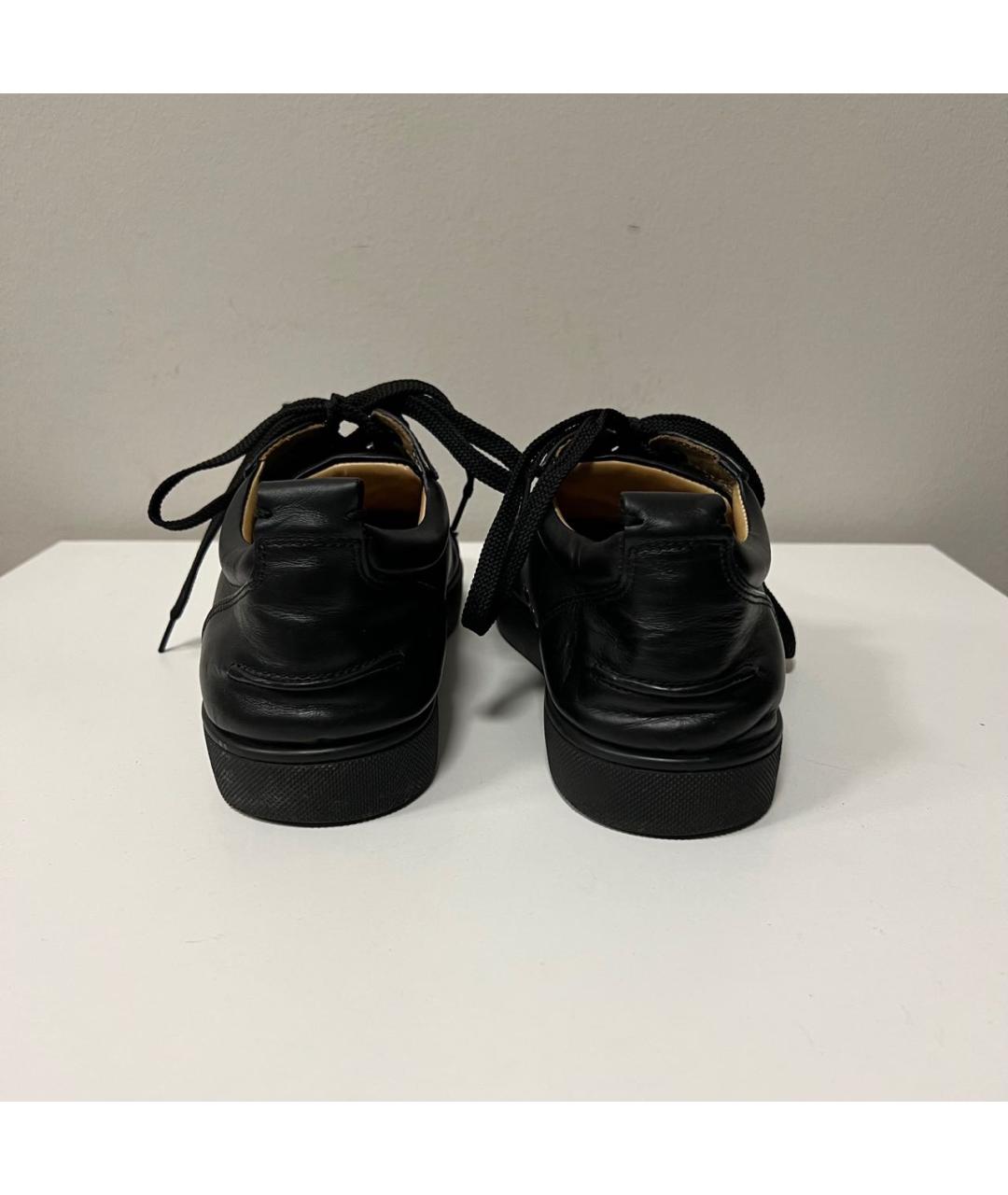 CHRISTIAN LOUBOUTIN Черные низкие кроссовки / кеды, фото 4