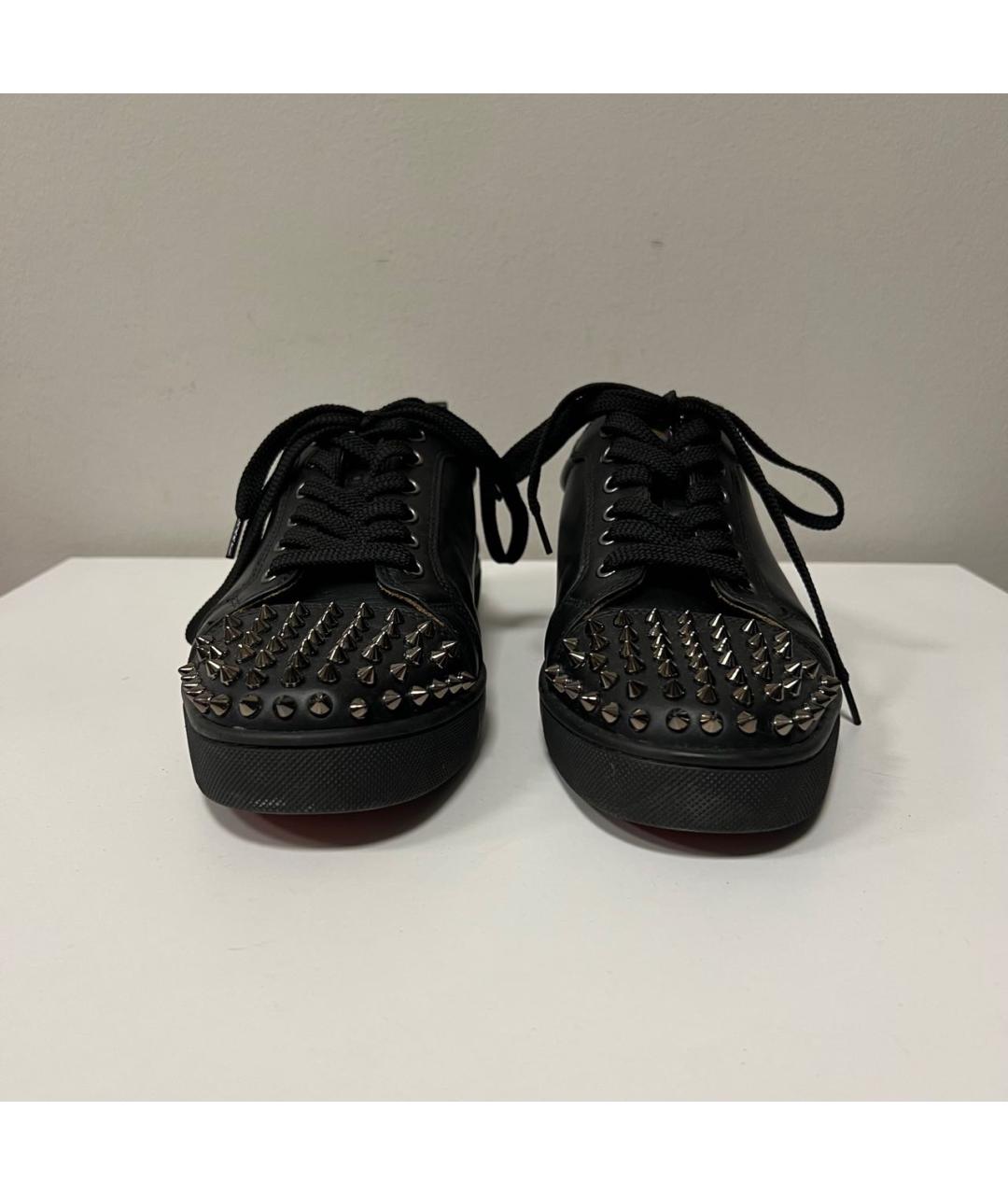 CHRISTIAN LOUBOUTIN Черные низкие кроссовки / кеды, фото 3