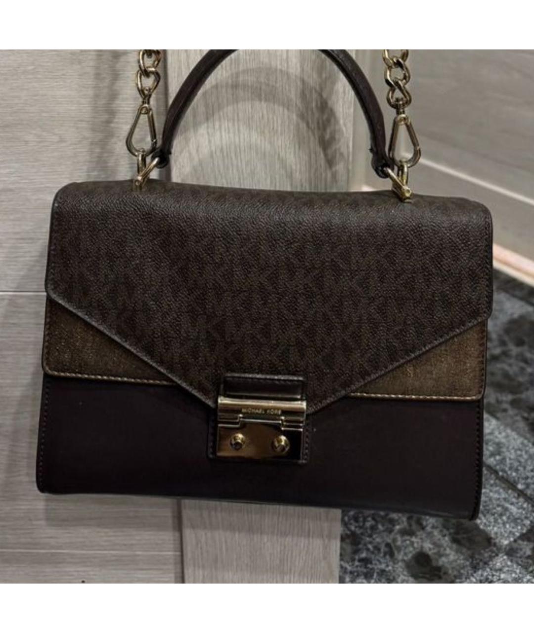 MICHAEL KORS Коричневая сумка с короткими ручками, фото 3