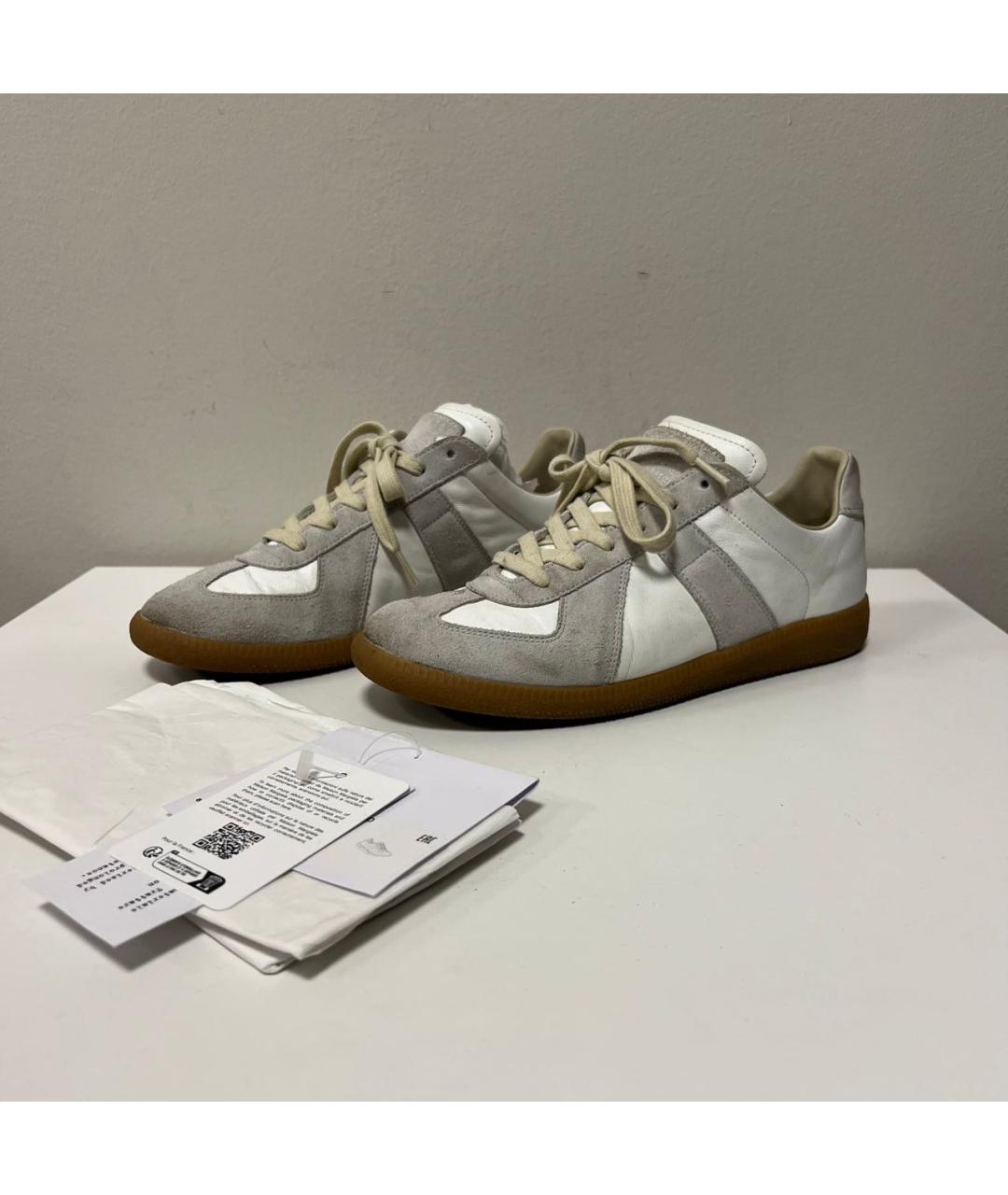 MAISON MARGIELA Белые низкие кроссовки / кеды, фото 6