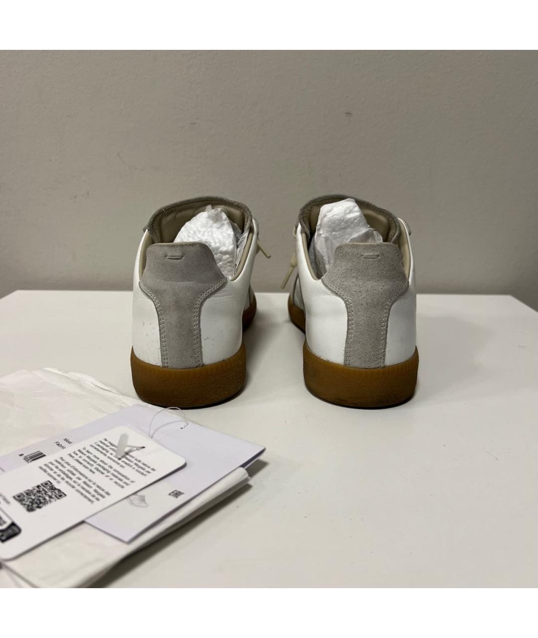 MAISON MARGIELA Белые низкие кроссовки / кеды, фото 4