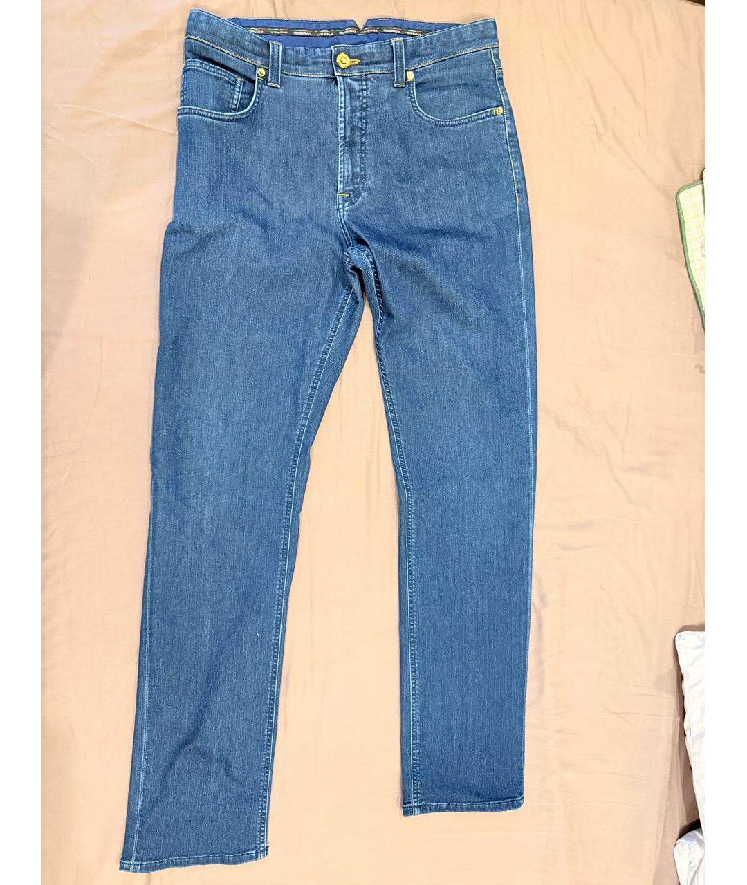 STEFANO RICCI Темно-синие хлопковые джинсы, фото 5