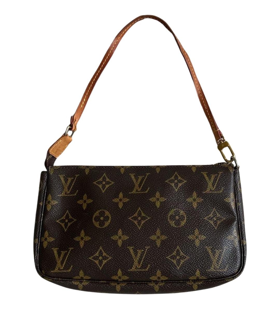 LOUIS VUITTON Коричневая сумка с короткими ручками, фото 1