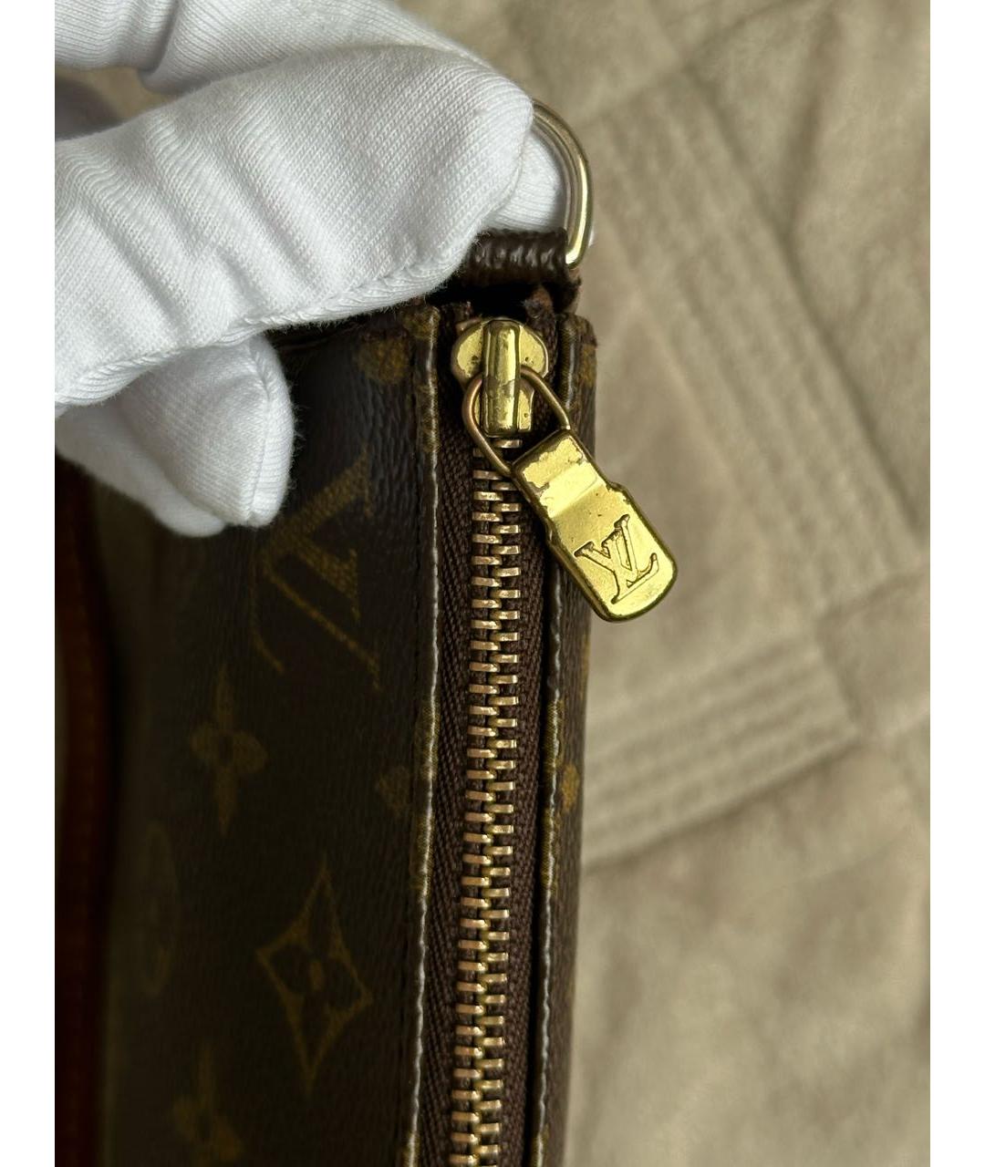 LOUIS VUITTON Коричневая сумка с короткими ручками, фото 3