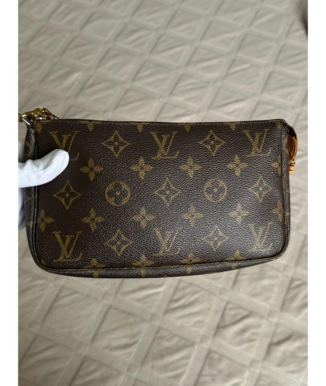 LOUIS VUITTON Коричневая сумка с короткими ручками, фото 8