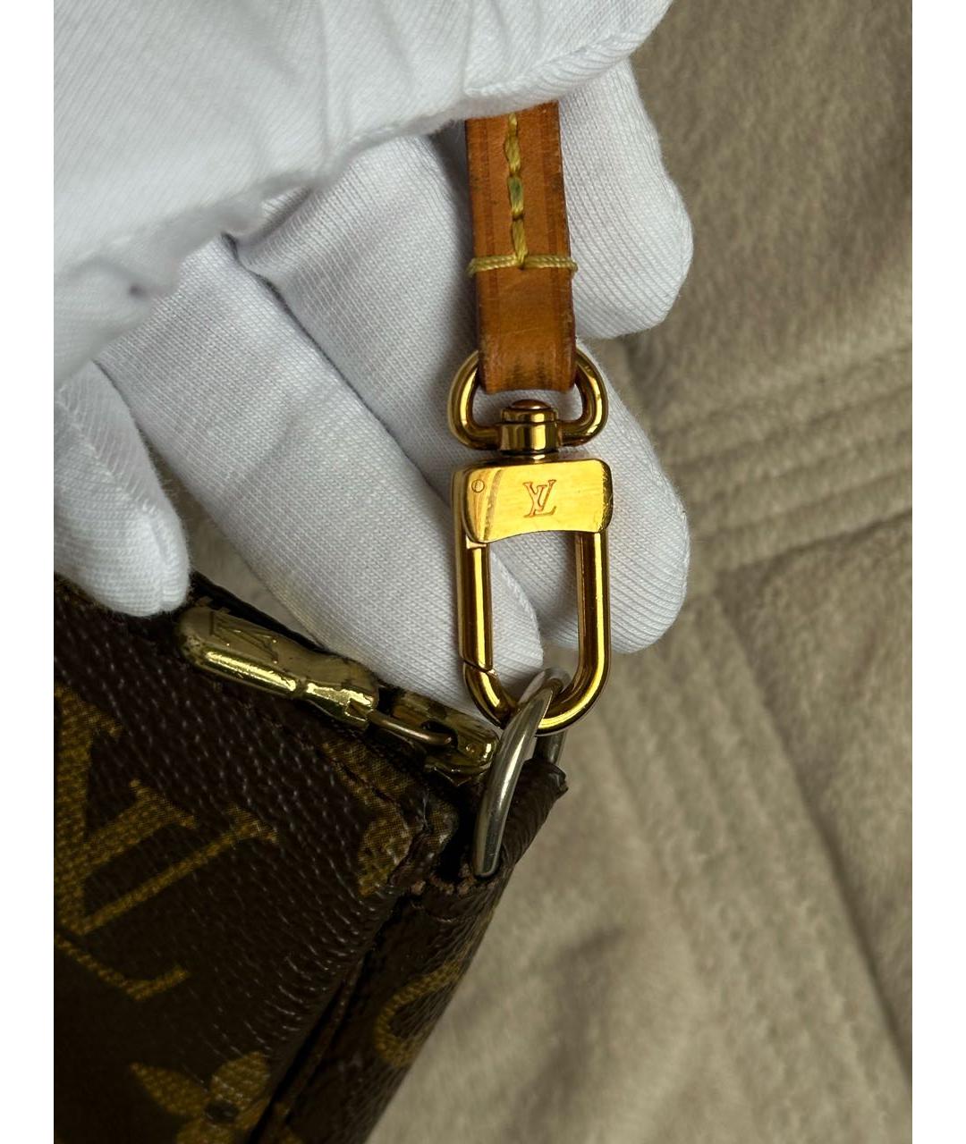 LOUIS VUITTON Коричневая сумка с короткими ручками, фото 4