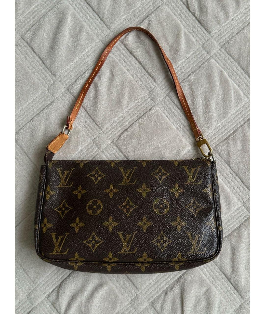 LOUIS VUITTON Коричневая сумка с короткими ручками, фото 9