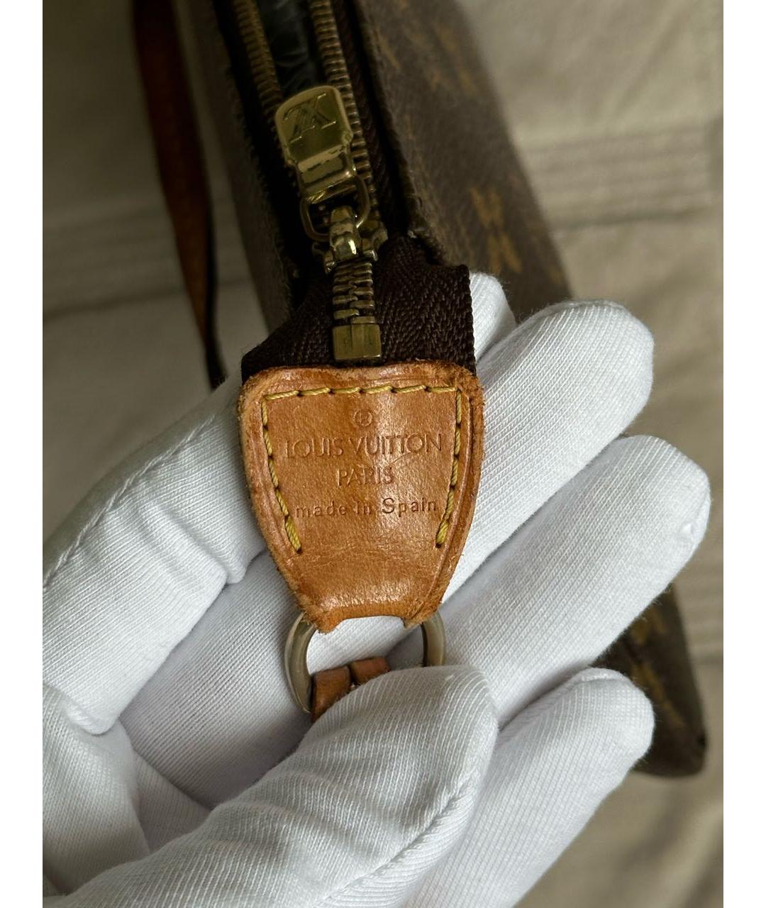 LOUIS VUITTON Коричневая сумка с короткими ручками, фото 6