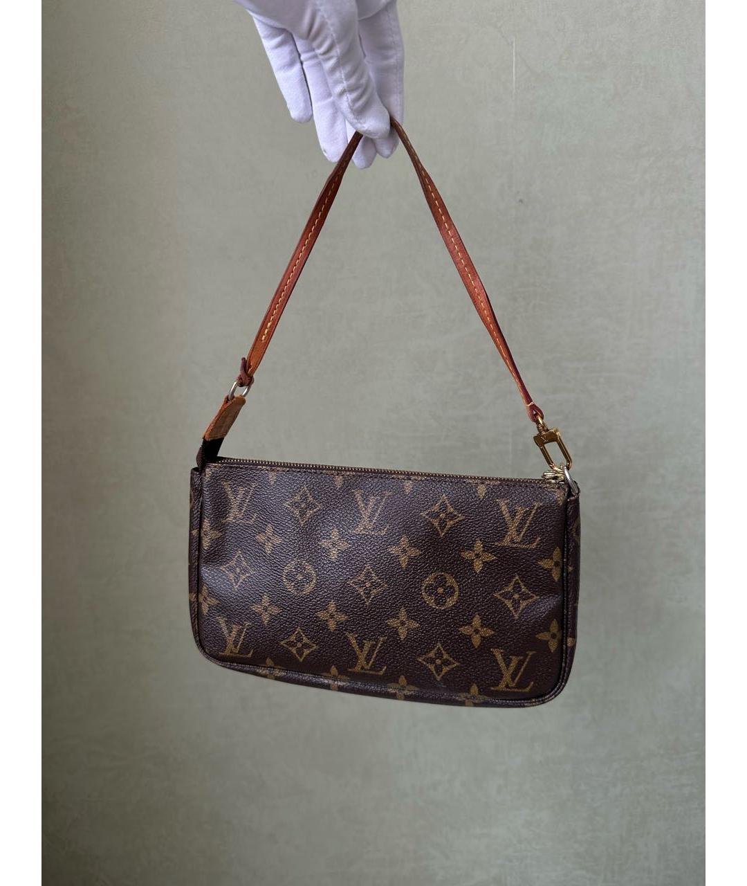 LOUIS VUITTON Коричневая сумка с короткими ручками, фото 2