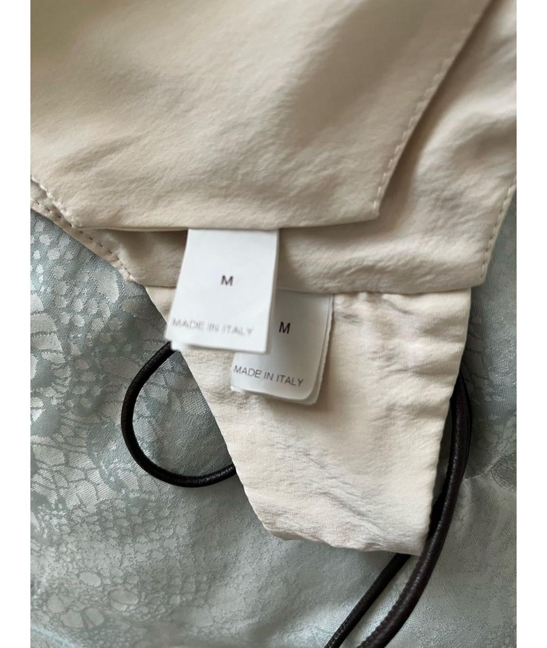 BRUNELLO CUCINELLI Бежевое шелковое вечернее платье, фото 3