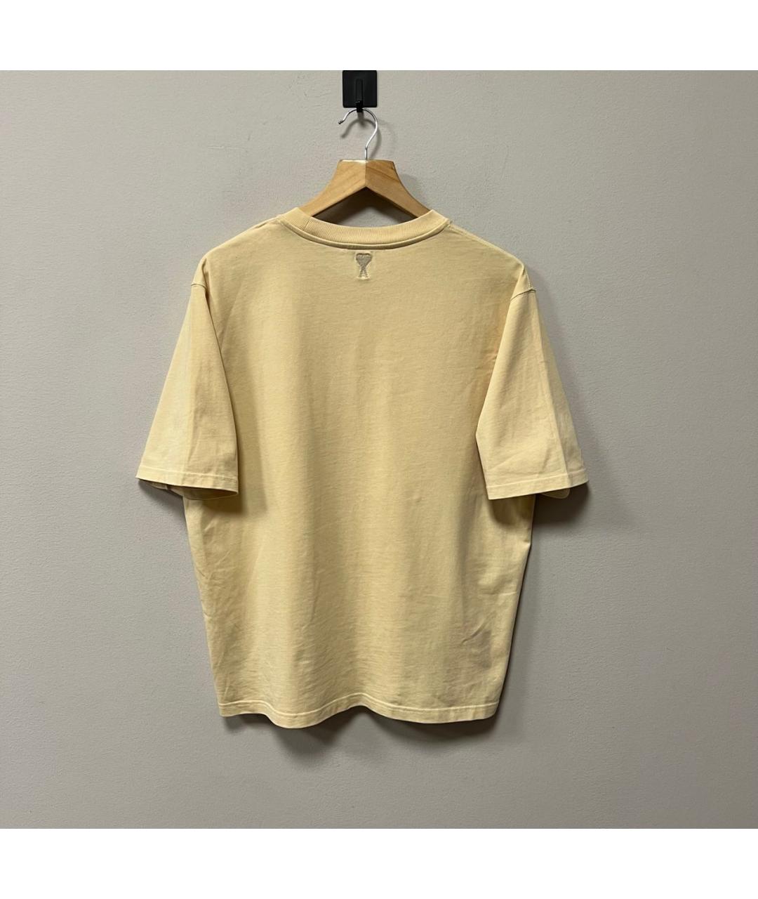 AMI ALEXANDRE MATTIUSSI Желтая футболка, фото 3
