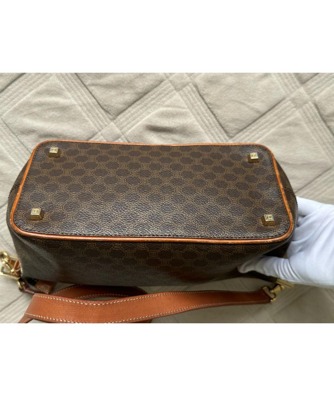 CELINE Коричневая сумка через плечо, фото 4