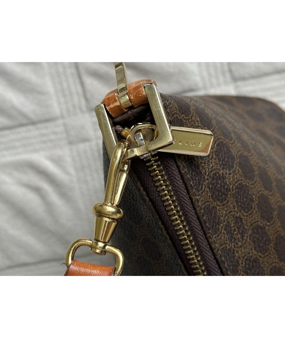 CELINE Коричневая сумка через плечо, фото 7