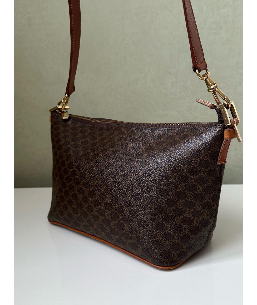 CELINE Коричневая сумка через плечо, фото 3