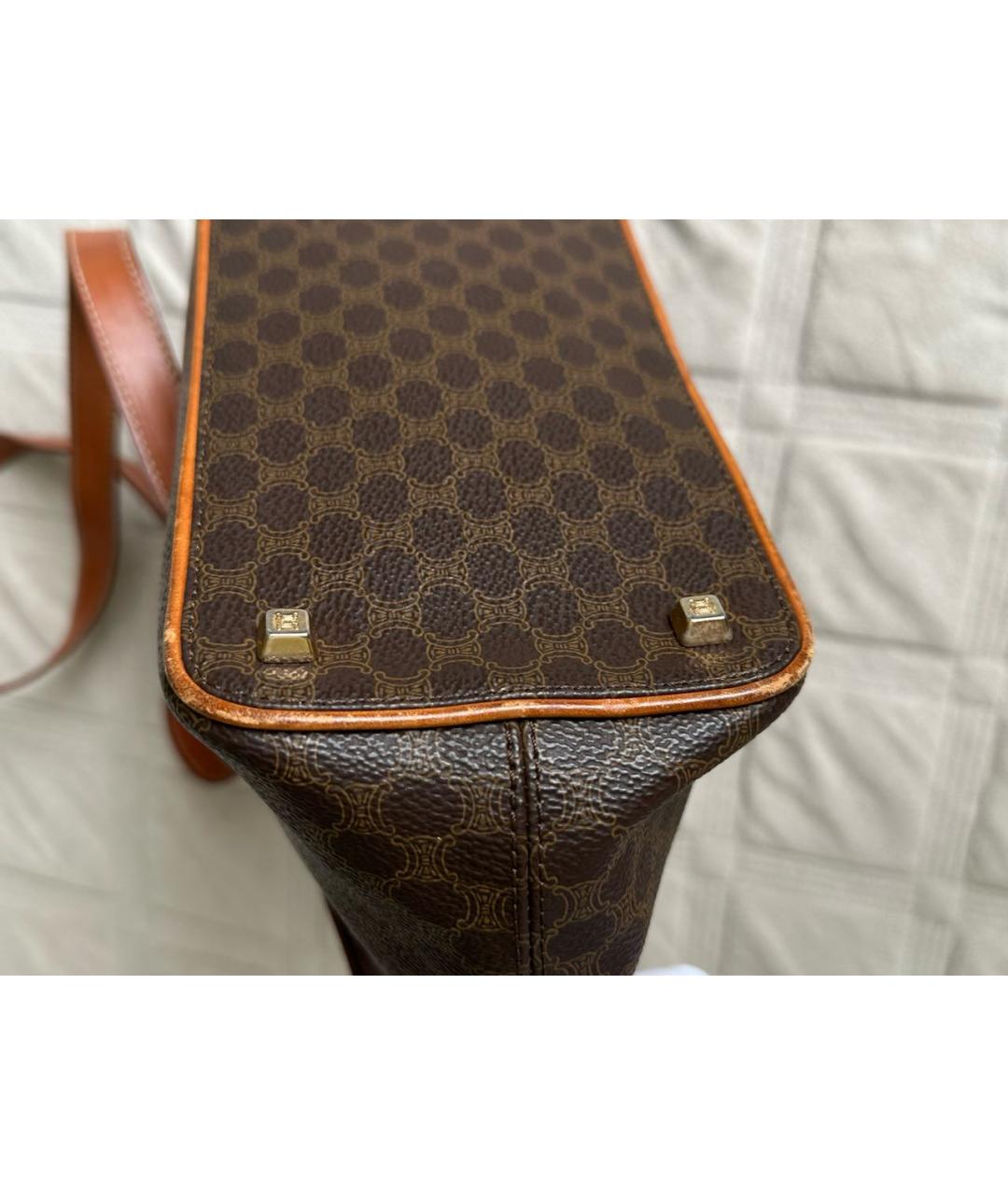 CELINE Коричневая сумка через плечо, фото 5