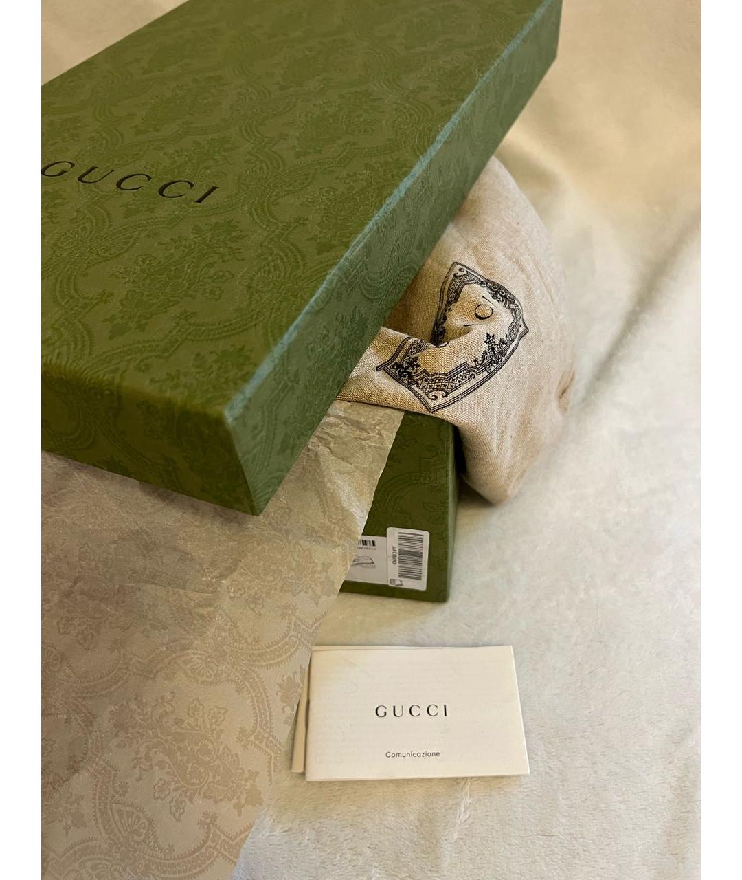 GUCCI Бежевые кожаные лоферы, фото 7