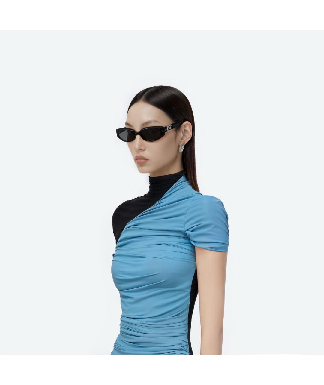 GENTLE MONSTER Черные пластиковые солнцезащитные очки, фото 4