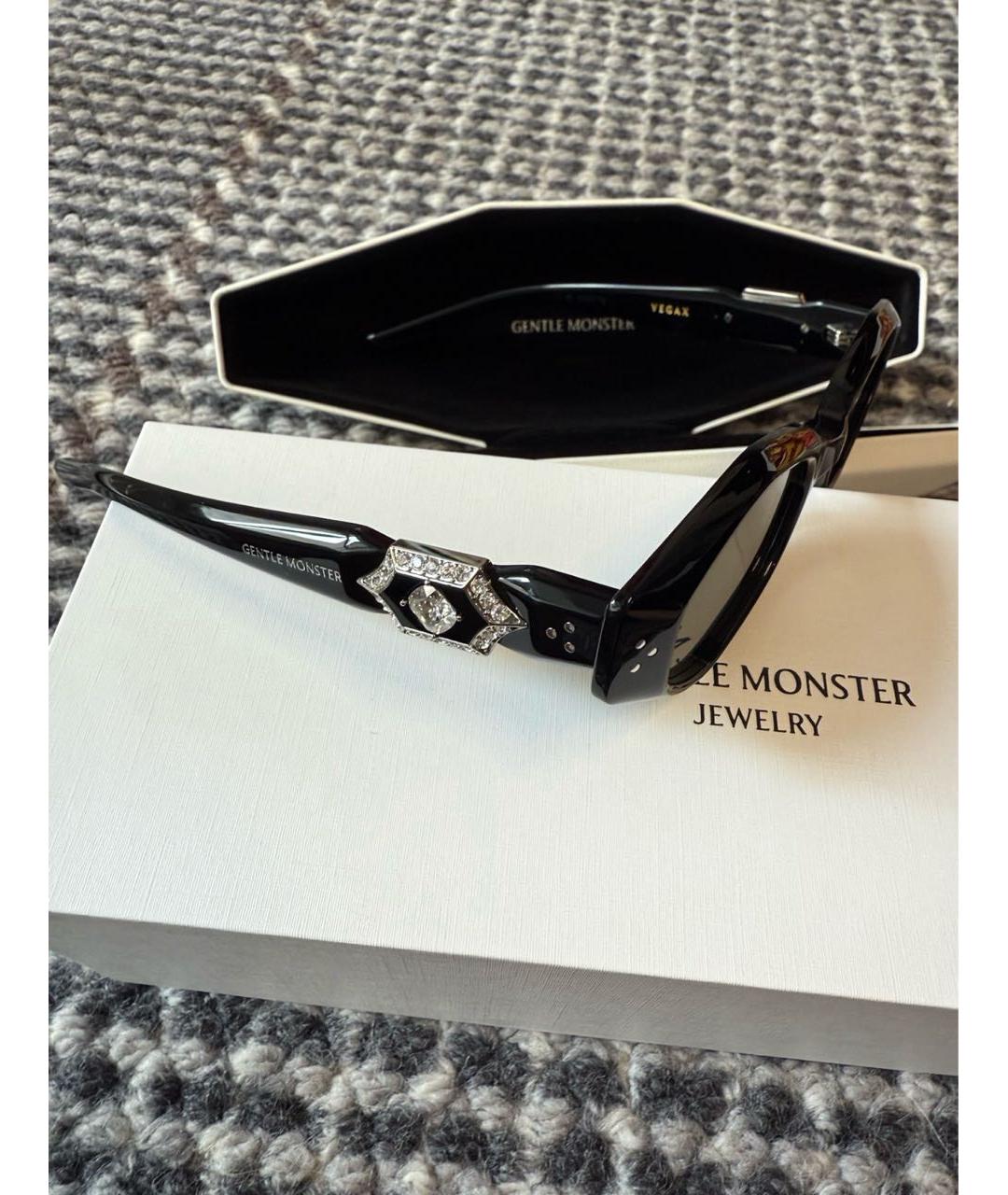 GENTLE MONSTER Черные пластиковые солнцезащитные очки, фото 6