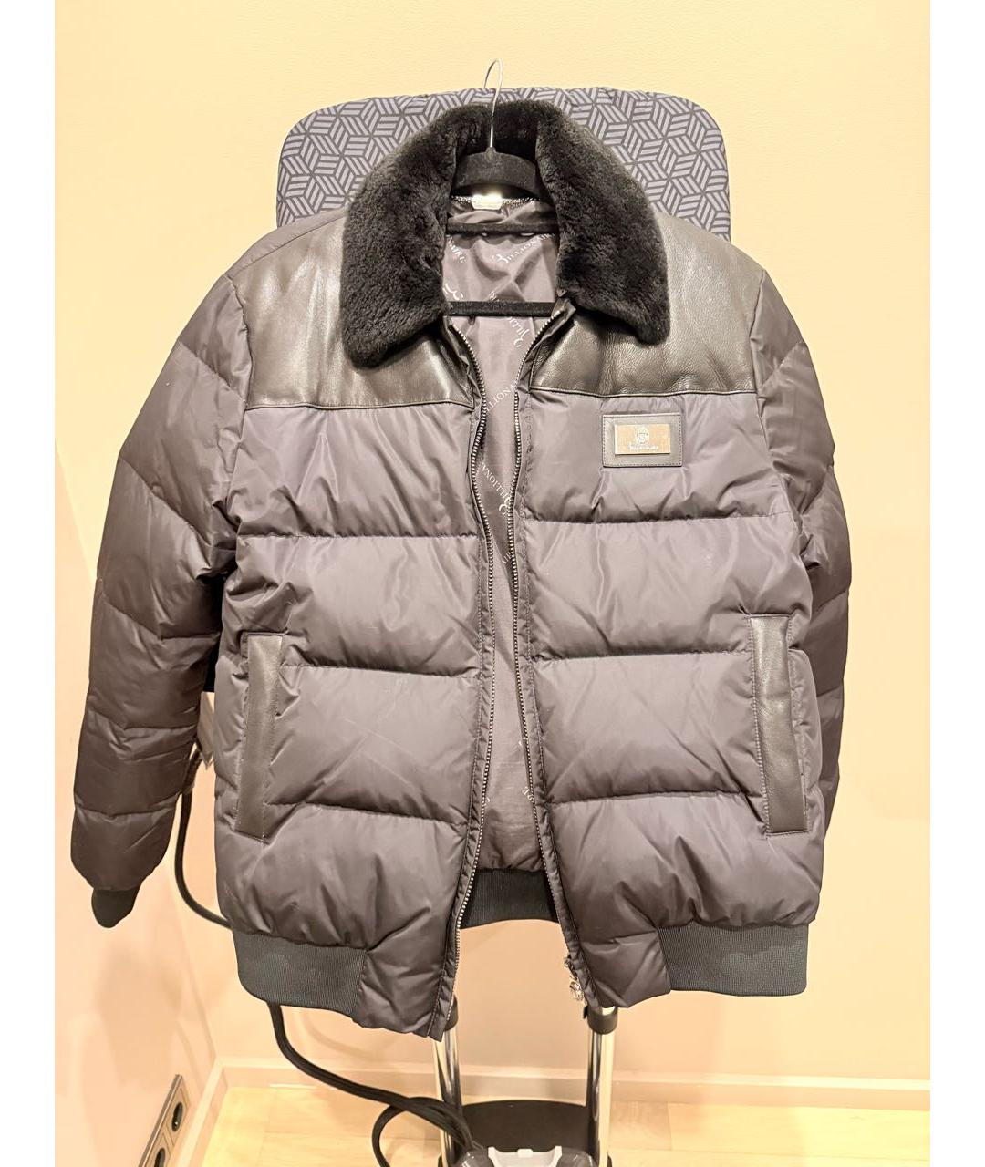 BILLIONAIRE Черная полиэстеровая куртка, фото 4