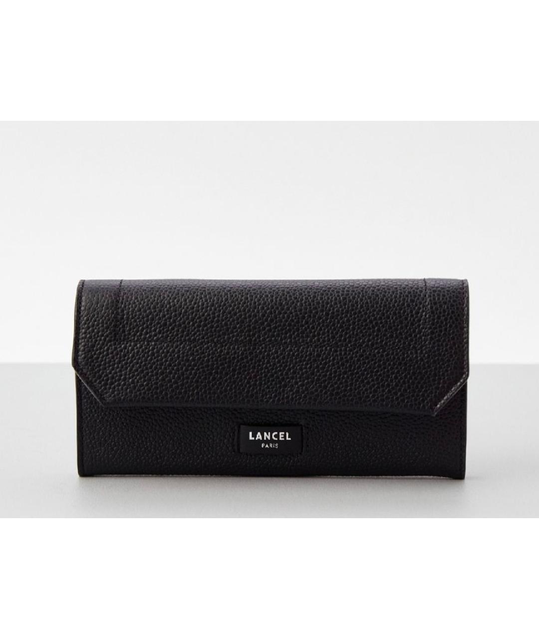 LANCEL Черный кожаный кошелек, фото 5