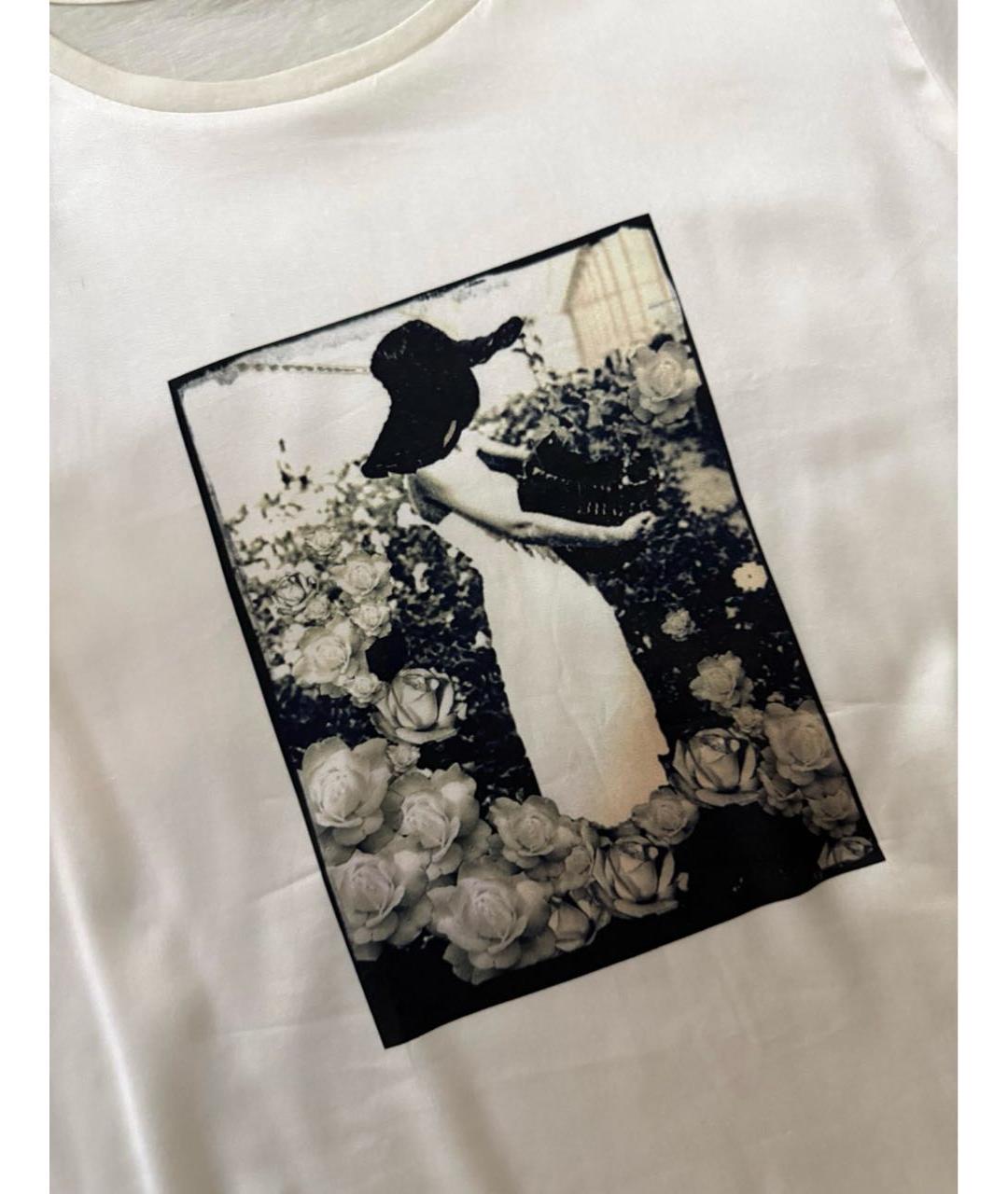 ESCADA Белая шелковая футболка, фото 3