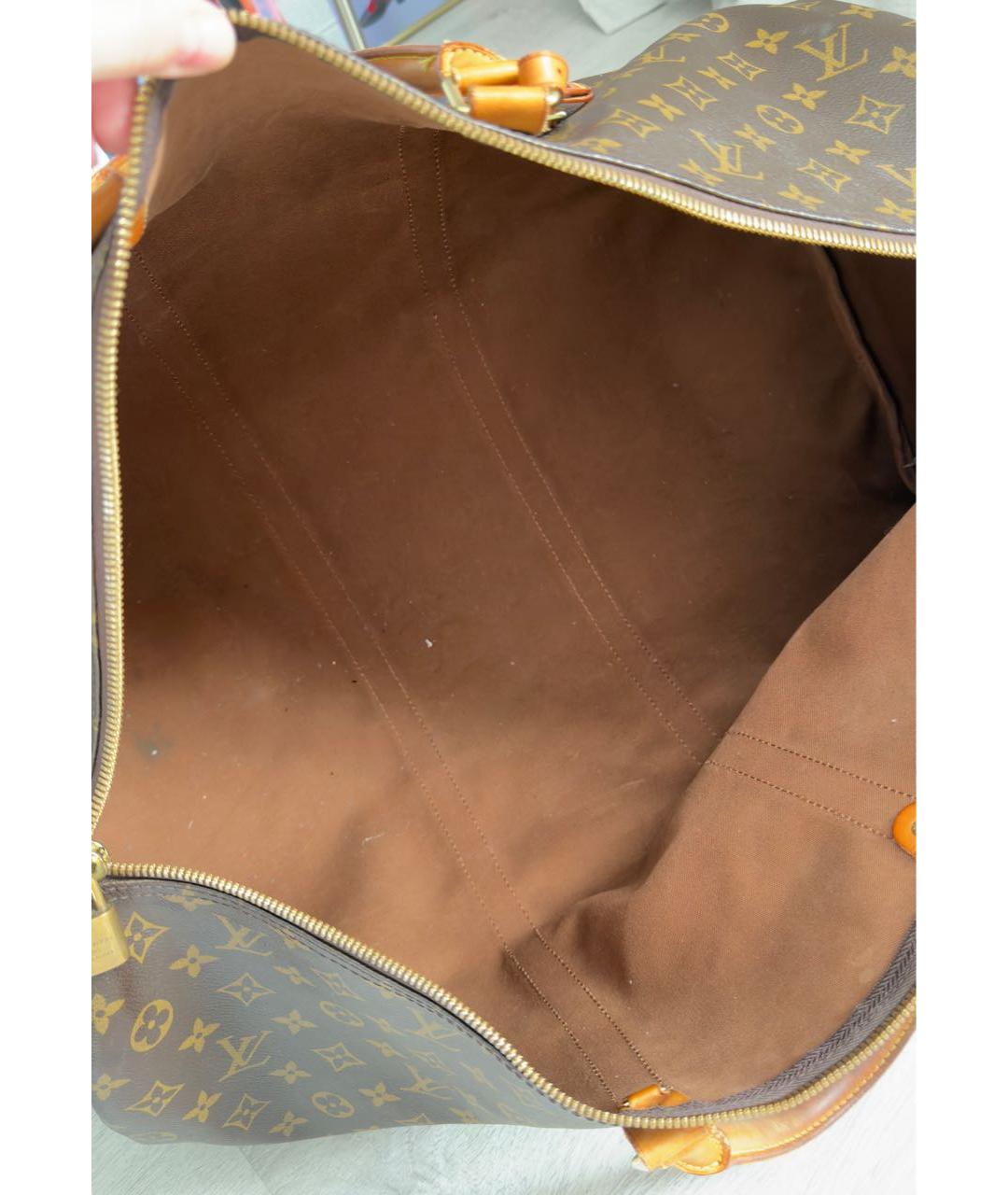 LOUIS VUITTON Коричневая дорожная/спортивная сумка, фото 3